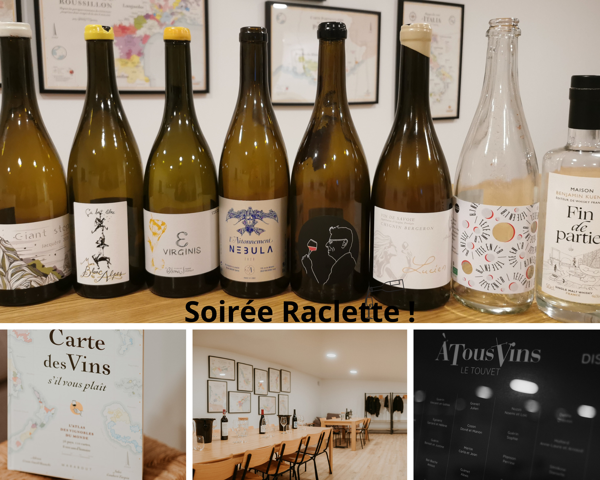 Soirée raclette et vins de Savoie À Tous Vins